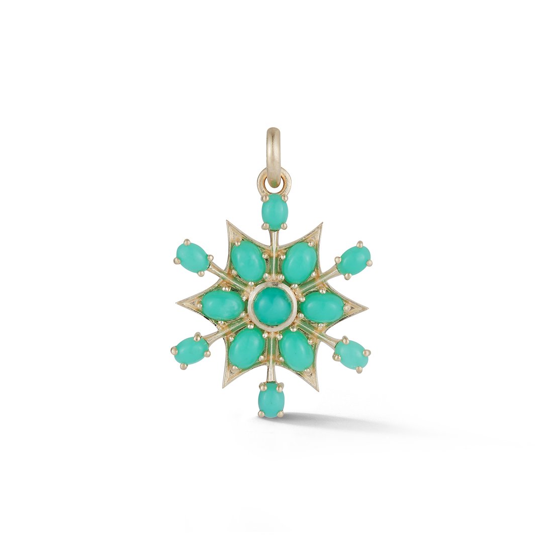 14K Gold & Chrysoprase Sadie Charm