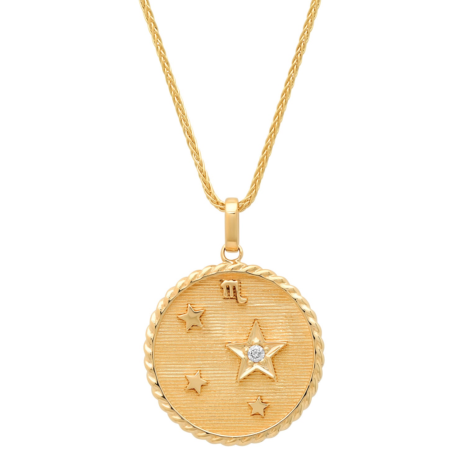 LARGE ZODIAC CHARM - GOLD