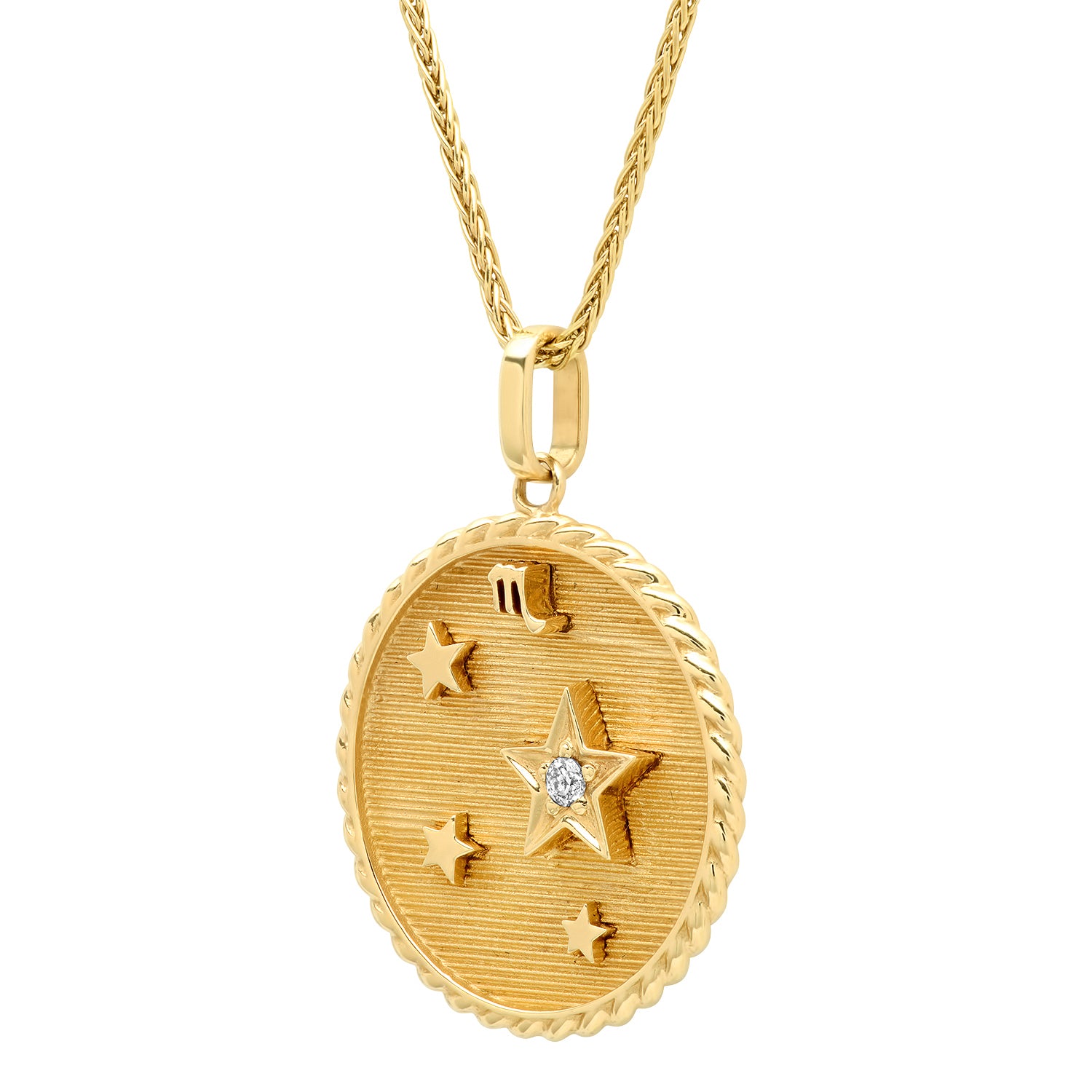 LARGE ZODIAC CHARM - GOLD