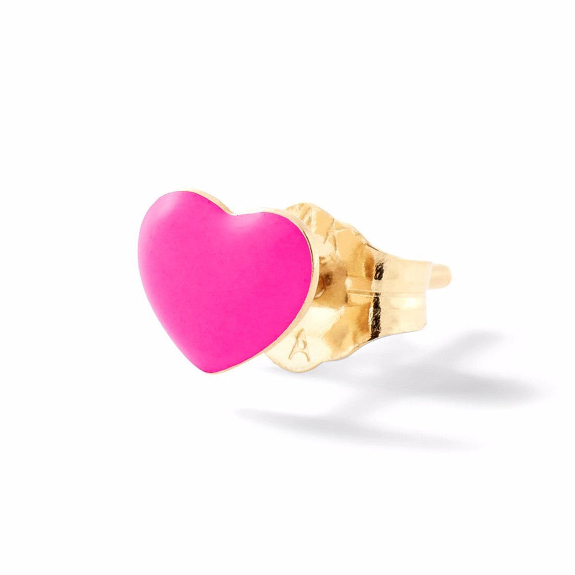 MINI PUFFY HEART STUD