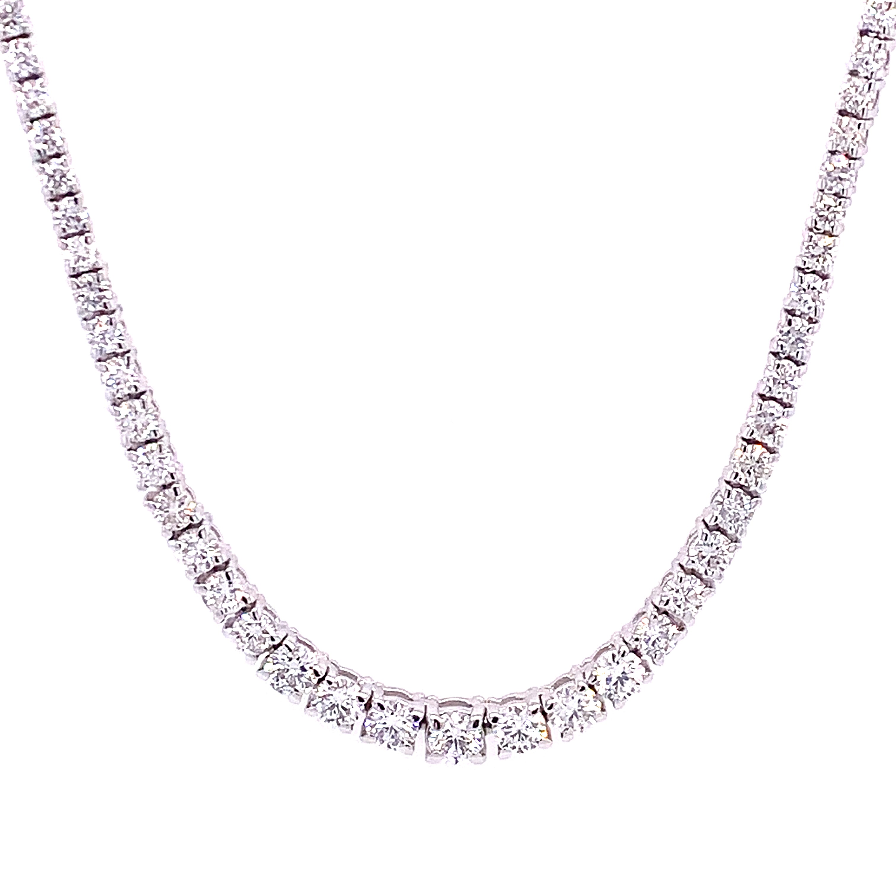 4.69CT SCINTILLATE TENNIS NECKALCE - GRADUATED