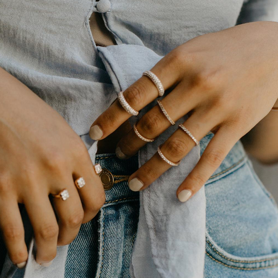 OLYMPIA MID FINGER RING