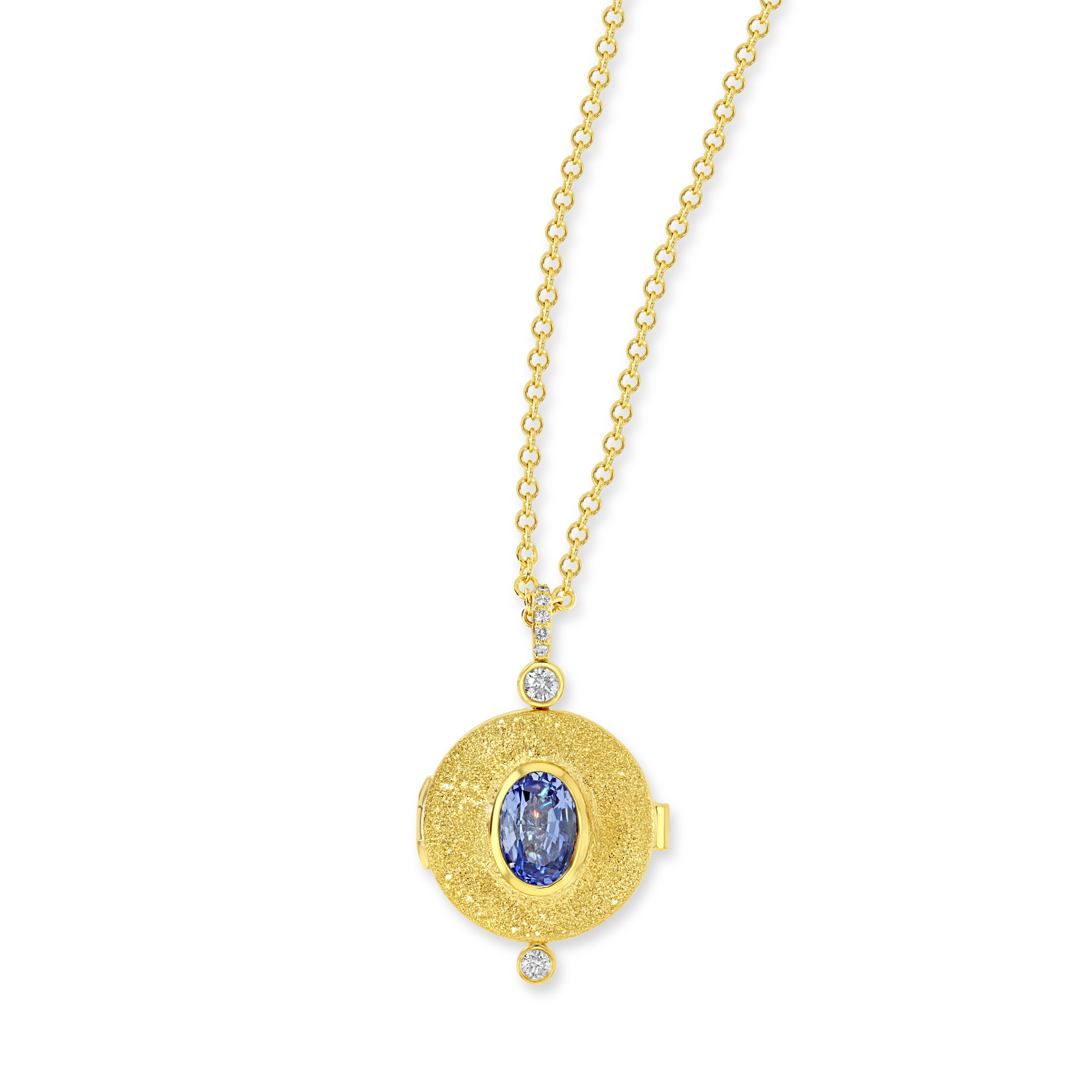 WIZARD LOCKET - BLUE SAPPHIRE