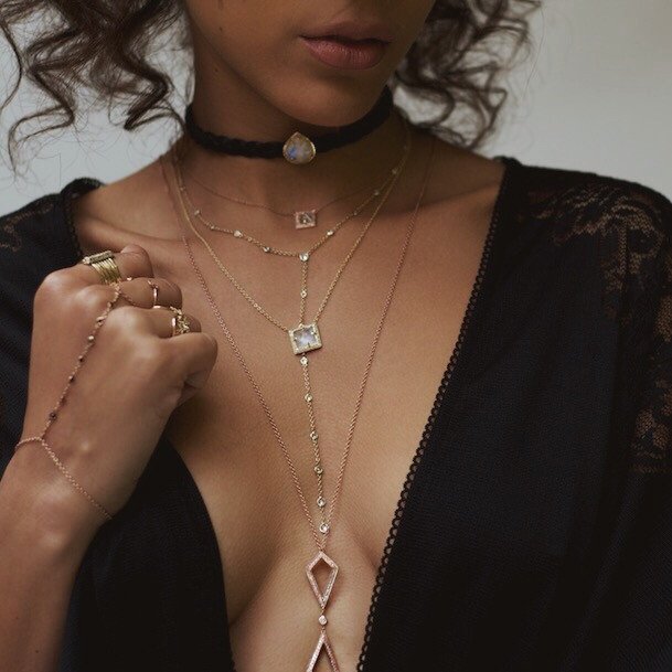 19 Diamond Y Necklace