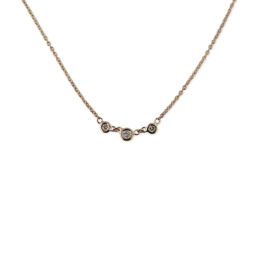 3 Diamond Emily Necklace