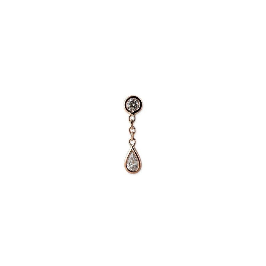 TEARDROP DIAMOND DROP STUD