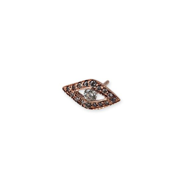 Pave Diamond Mini Evil Eye Stud Earrings