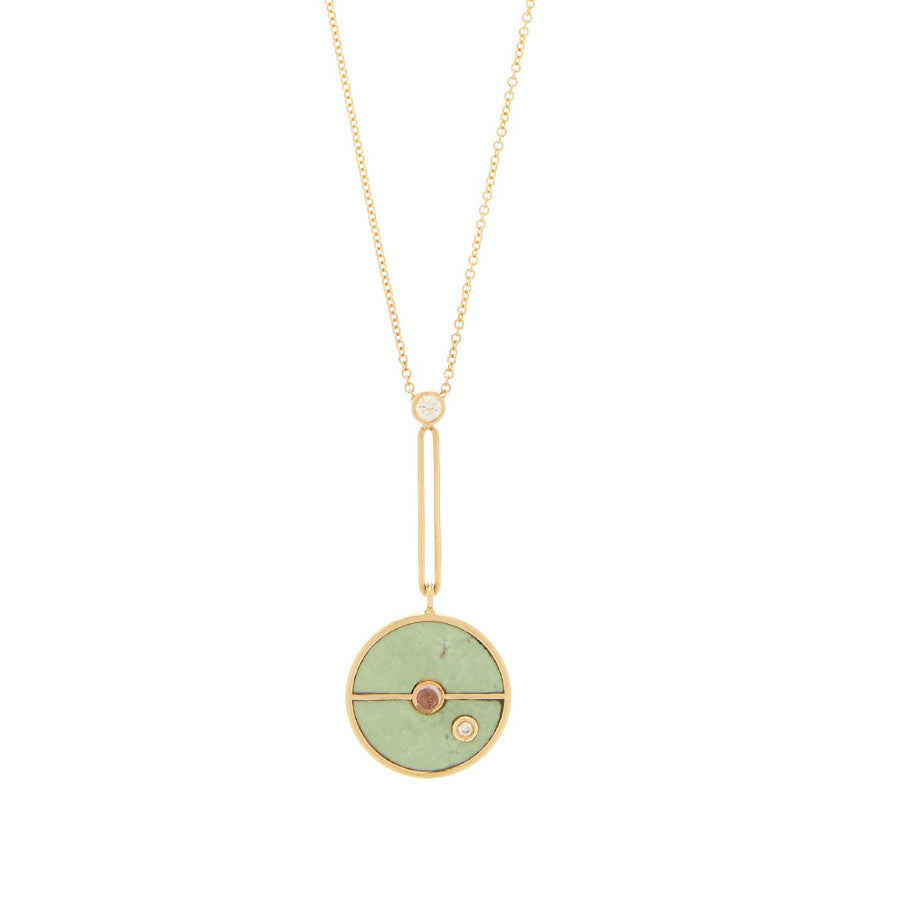 SIGNATURE COMPASS PENDANT - GREEN TURQUOISE