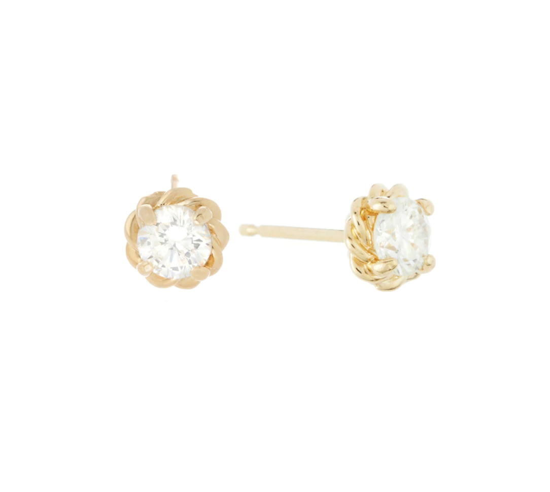 DIAMOND TWINE STUDS