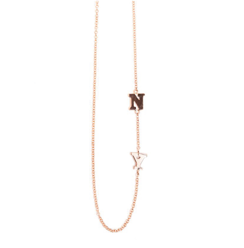 NY SIDE INITIAL NECKLACE