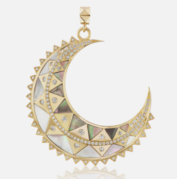 "MAJOR" MOON CHARM - MOTHER OF PEARL
