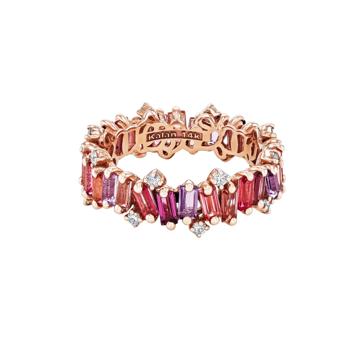 14K AMALFI WAVE ETERNITY BAND