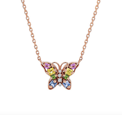 18K SMALL BUTTERFLY NECKLACE