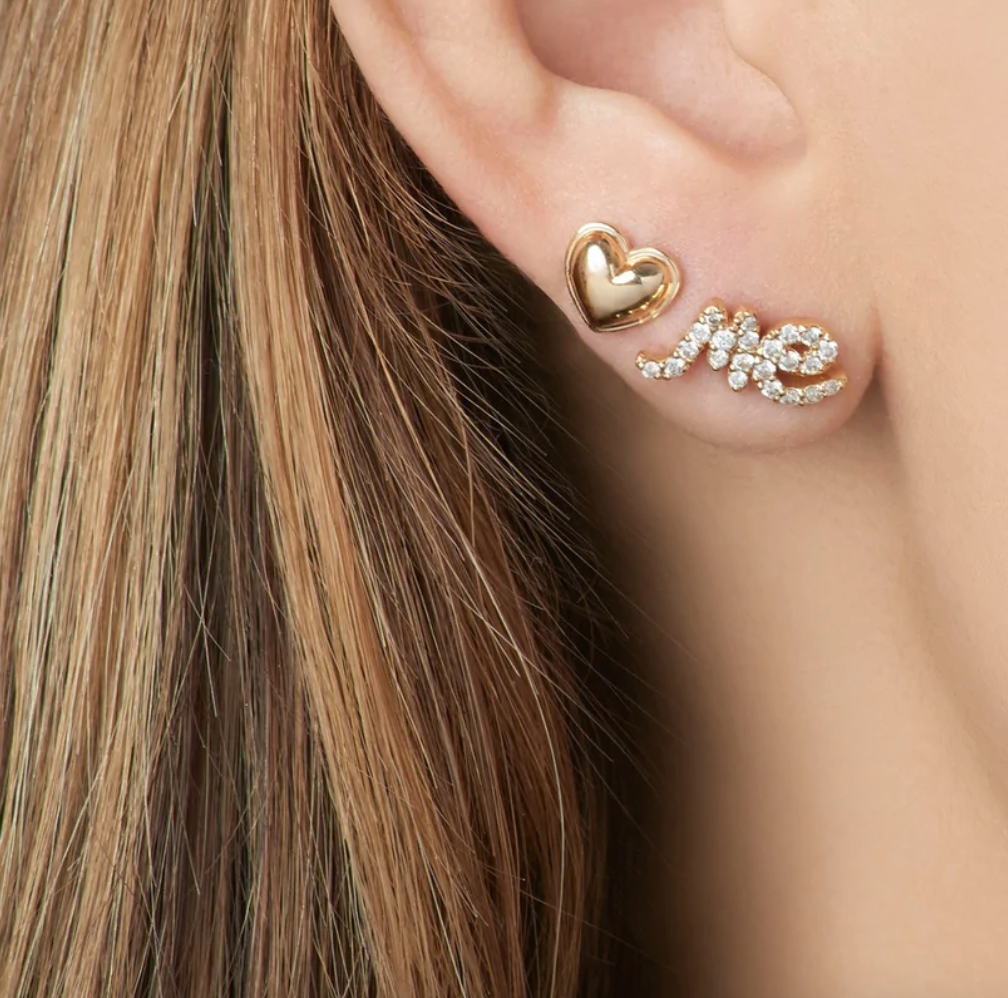 HEART STUD EARRING