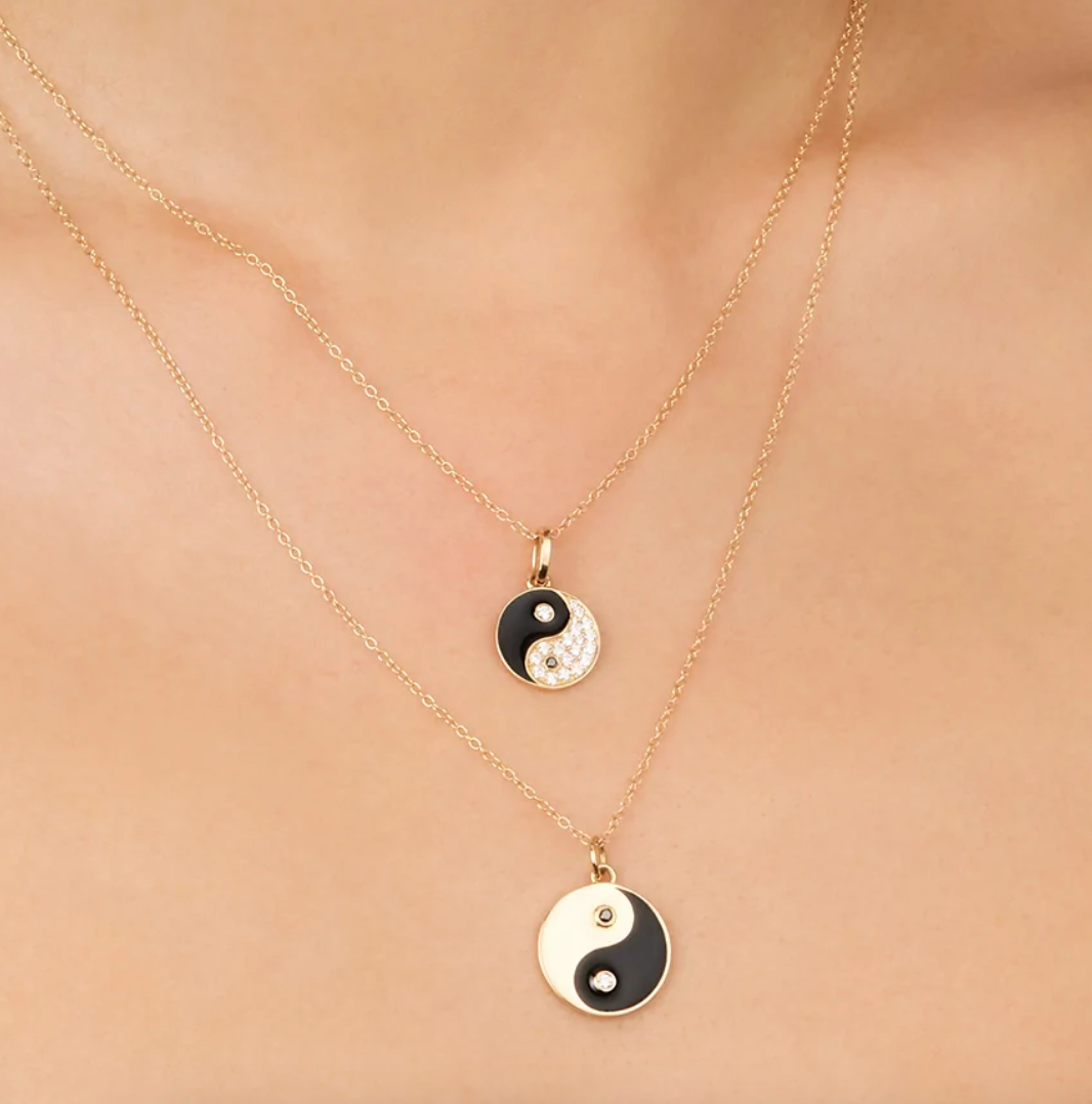 YIN YANG PAVE NECKLACE