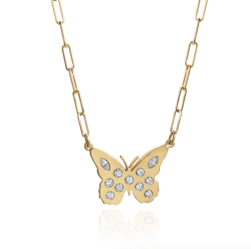 FAUNA LINDY SMALL BUTTERFLY NECKLACE
