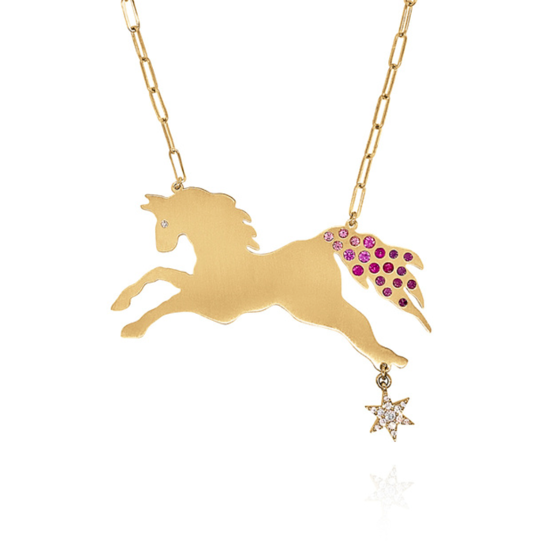 FAUNA LARGE HORSE NECKLACE