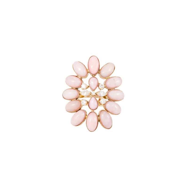 PINK OPAL BLOSSOM RING