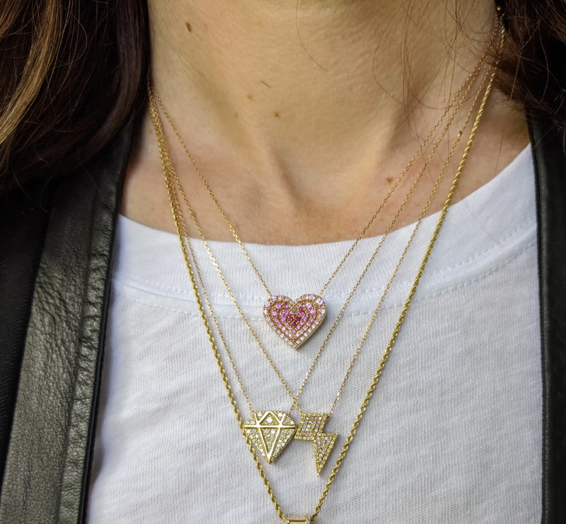JUJU HEART CHARM NECKLACE