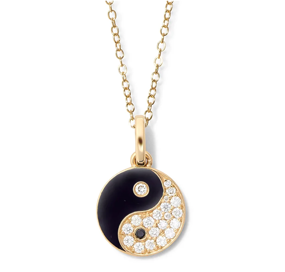 YIN YANG PAVE NECKLACE