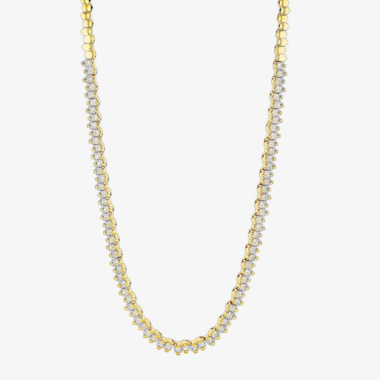 18K PRINCESS MILLI DIAMOND TENNIS NECKLACE