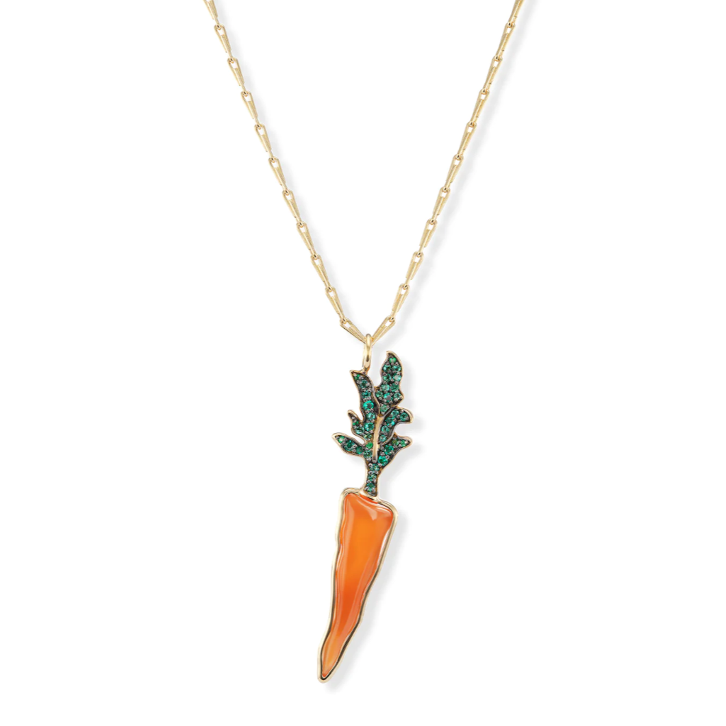 CARROT PENDANT - CARNELIAN