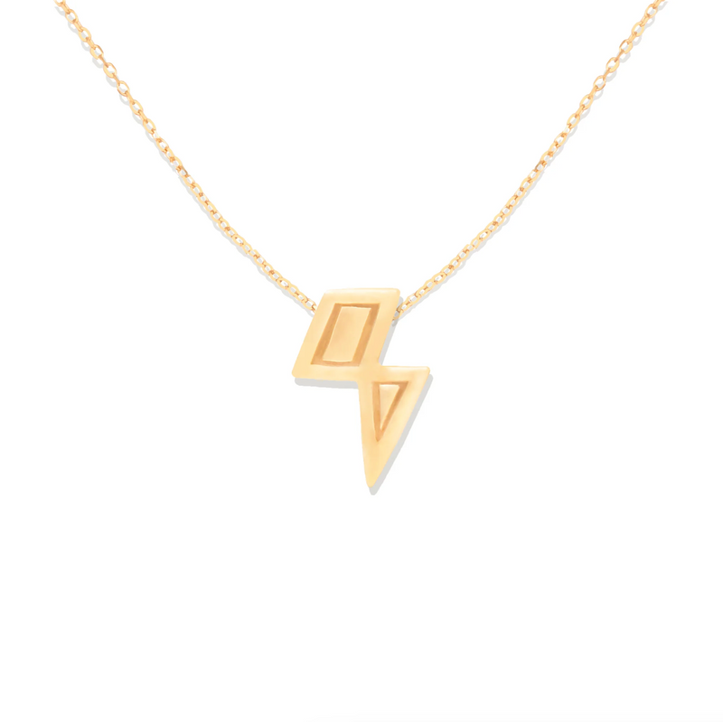 JUJU MINI LIGHTNING BOLT CHARM NECKLACE