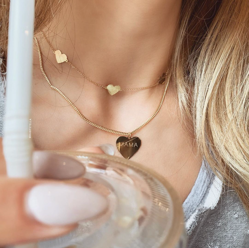 TRIPLE FLOATING HEART NECKLACE