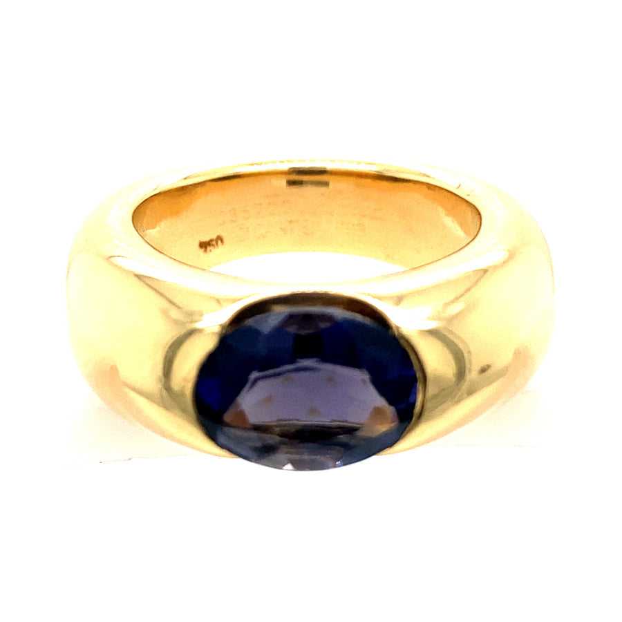 VINTAGE CARTIER ELLIPSE IOLITE RING