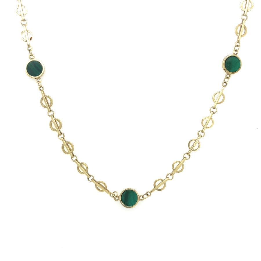 VINTAGE MALACHITE CHAIN