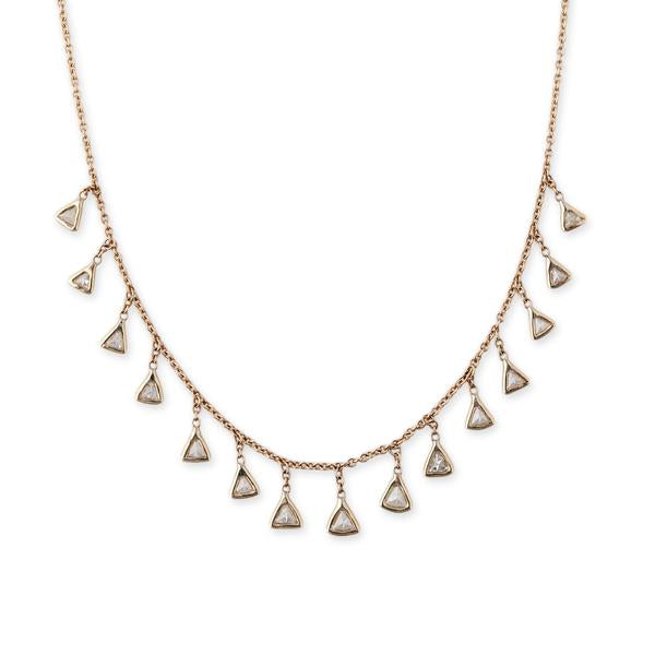 TRILLION DIAMOND SHAKER NECKLACE