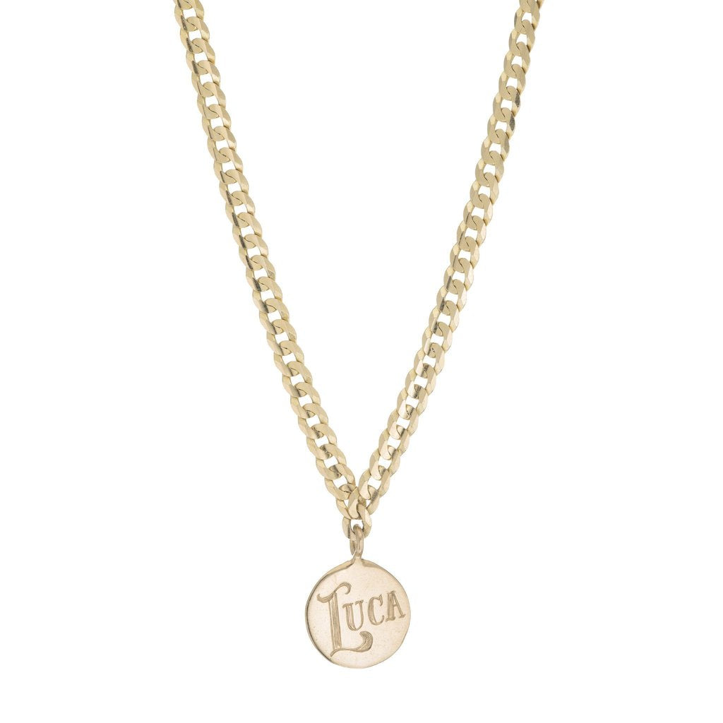 MEDALLION SIGNET NECKLACE