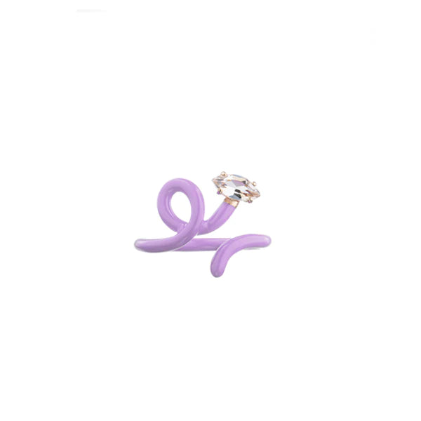 BABY VINE TENDRIL RING - LAVENDER