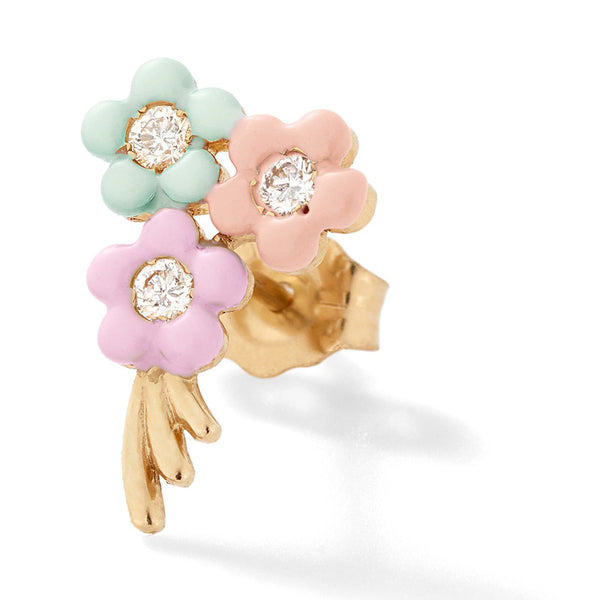 BOUQUET OF FLOWERS STUD