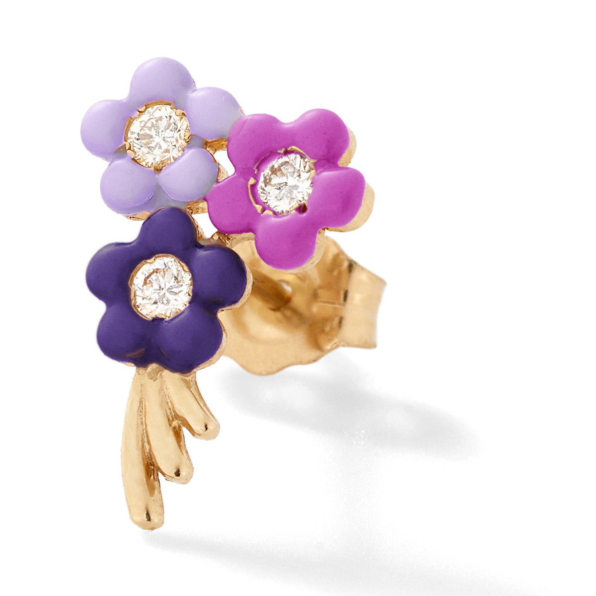 BOUQUET OF FLOWERS STUD