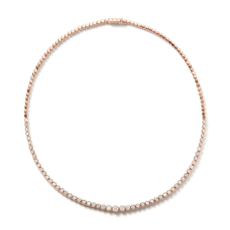 Prive Luxe Graduated Diamond Tennis Necklace