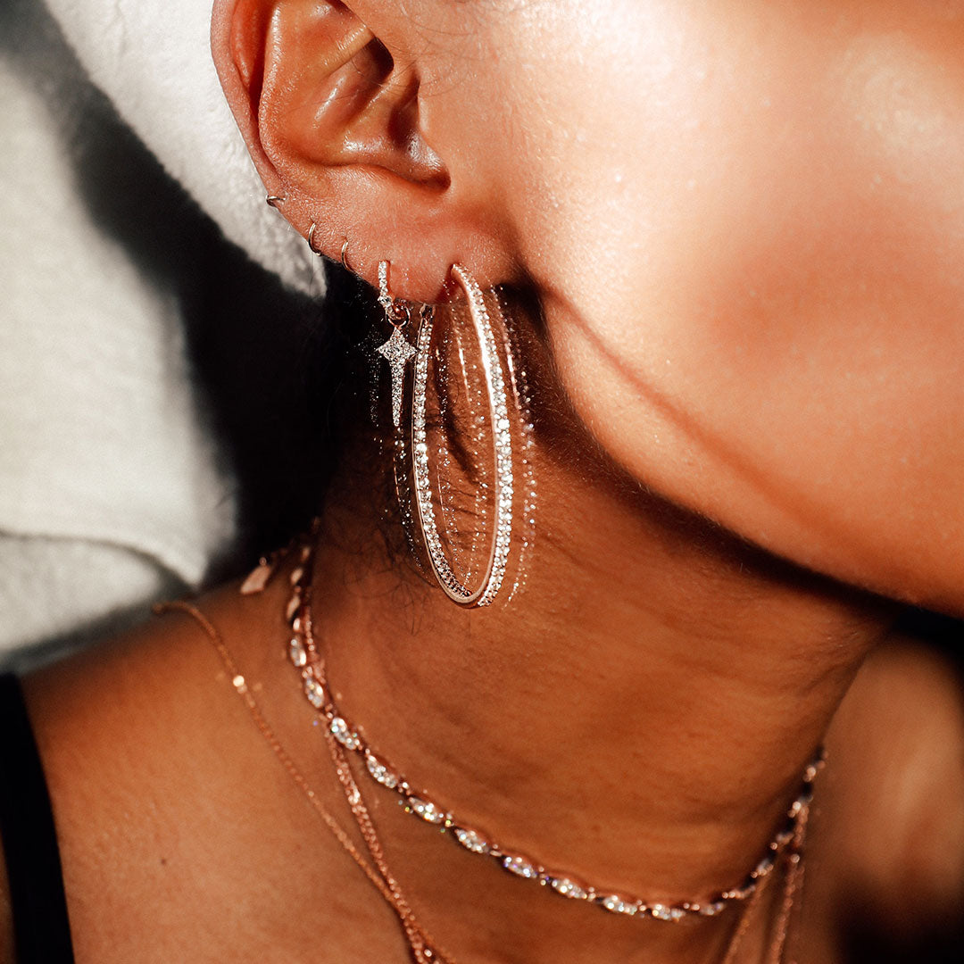 DIAMOND INFINITY HOOPS