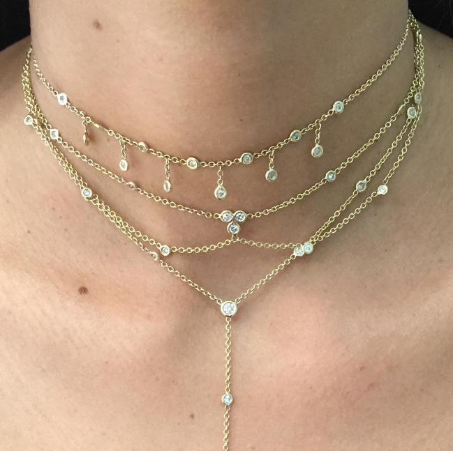 19 Diamond Y Necklace