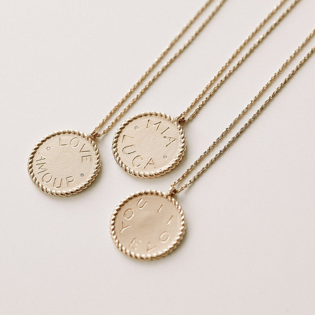 IMPERIAL DISC NECKLACE