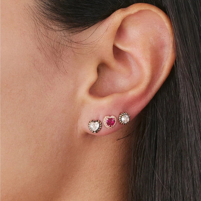 STREAMER HEART COCKTAIL STUD