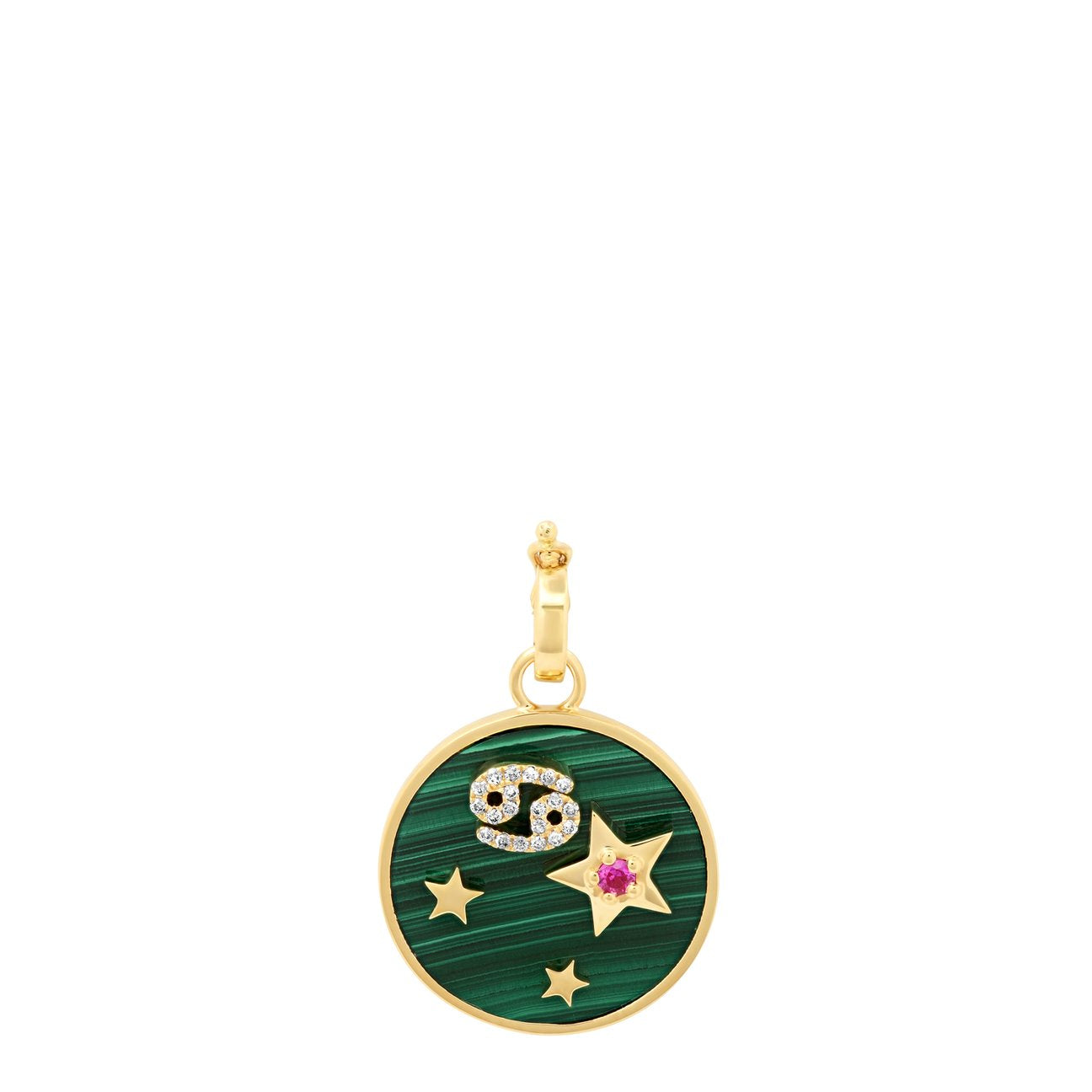 SMALL ZODIAC CHARM - MALACHITE