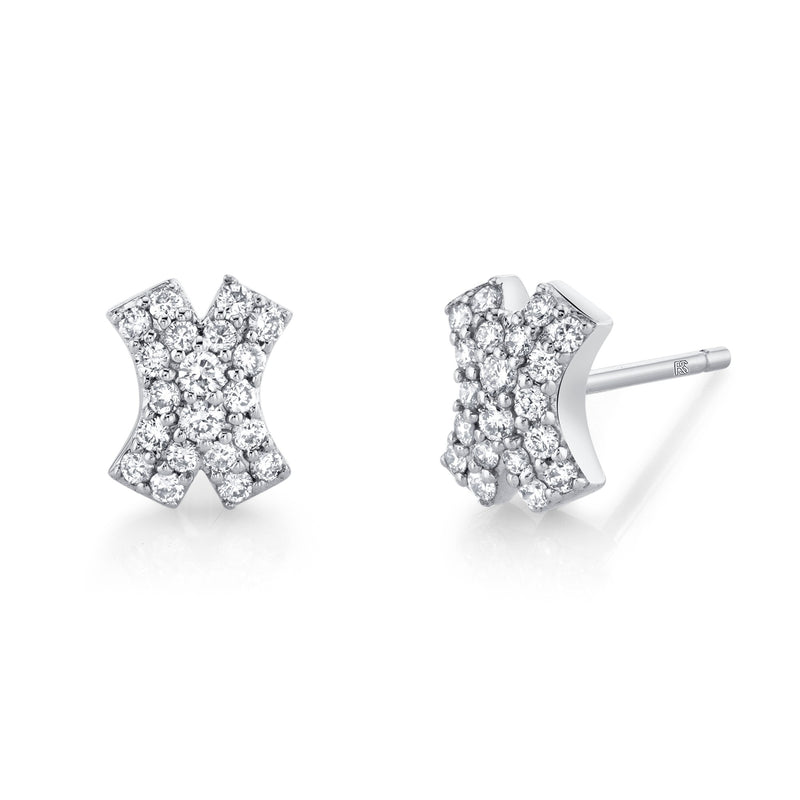 DIAMOND PAVE X STUD